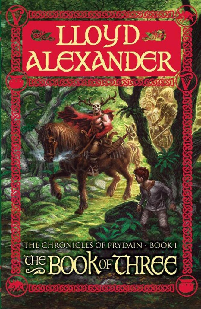 The Chronicles of Prydain The Book of Three Lloyd Alexander Book Cover