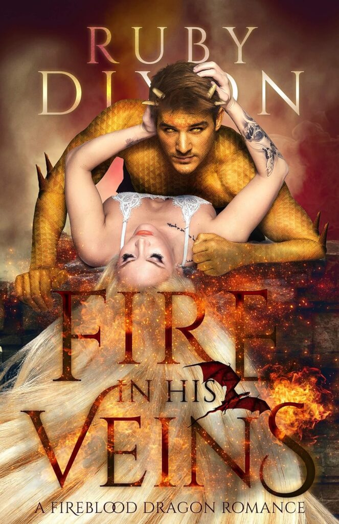 Fireblood Dragon Fire in His Veins Ruby Dixon Book Cover